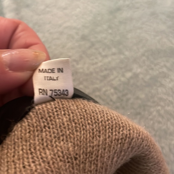 Italian Beautiful Long Black leather gloves , nice warm Cashmere inside - Picture 7 of 8